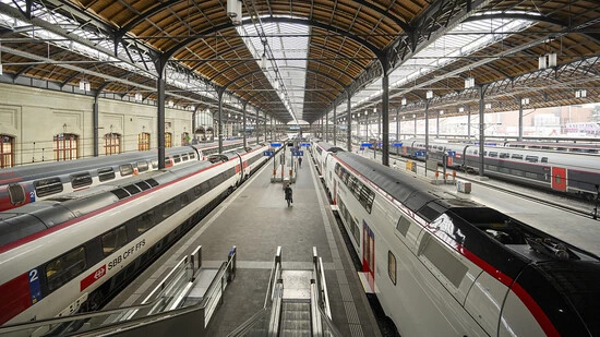 Ausbaustau in den Bahnknoten Basel (Bild) und Genf. (Symbolbild)