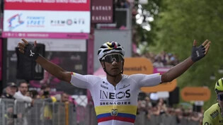 Zweiter Sieg in einer Giro-Etappe: Der Ecuadorianer Jhonatan Narvaez überlistete die Favoriten