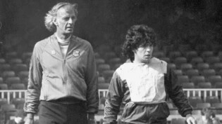 Der Trainer-Schöngeist und der Zauberfuss: Cesar Luis Menotti 1983 an der Seite von Diego Armando Maradona