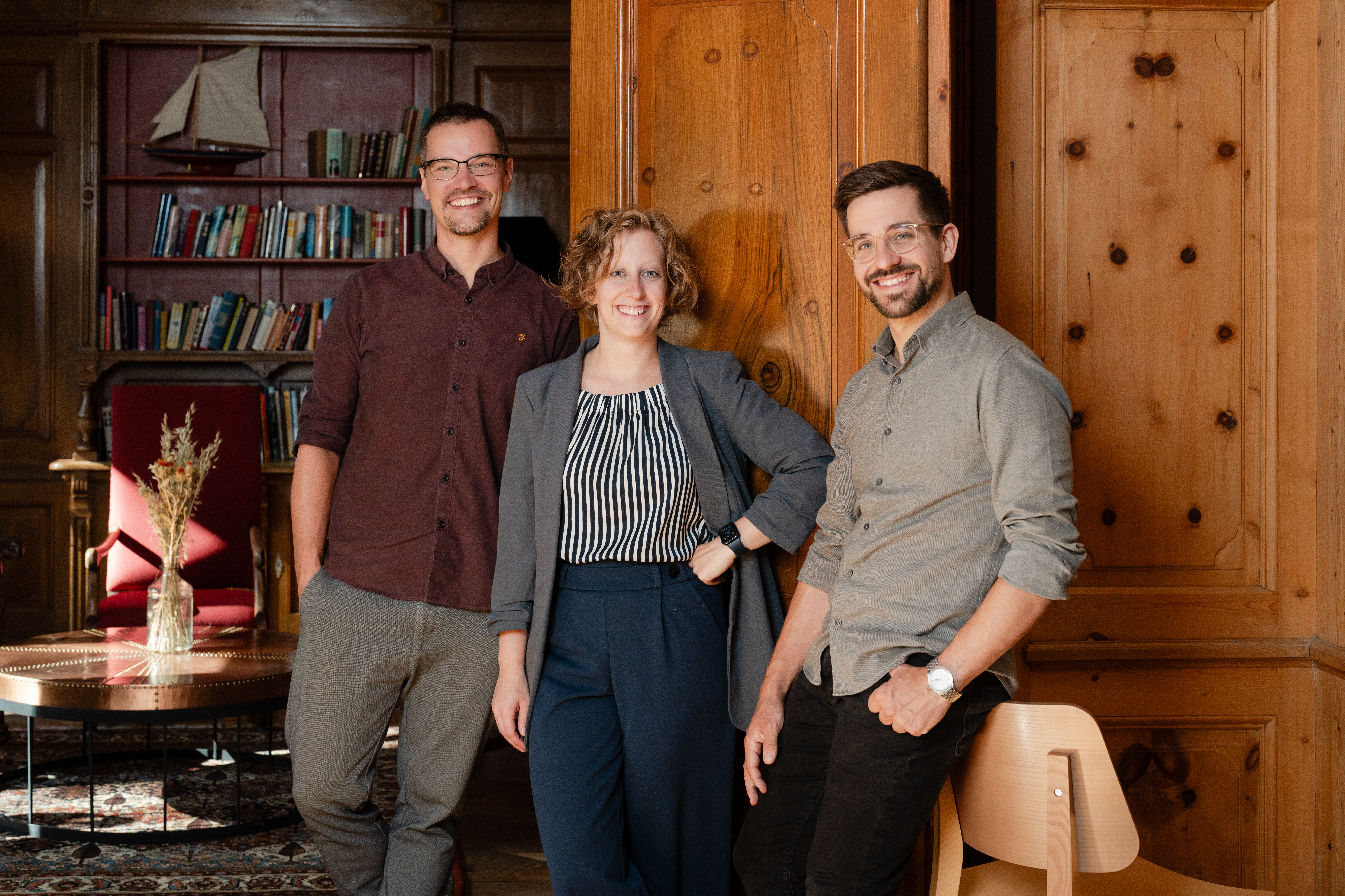 Management: Johannes Fredheim (links) führt das Haus zusammen mit Xenia Picco und Marco Parpan-Zollinger. (Bild Olivia Pulver)