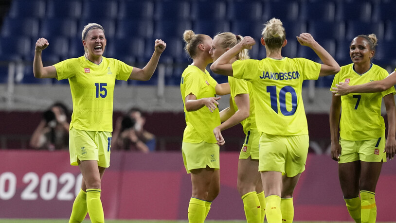 Bisher hatten die schwedischen Fussballerinnen viel zu jubeln. Auch heute im Final gegen Kanada wieder?