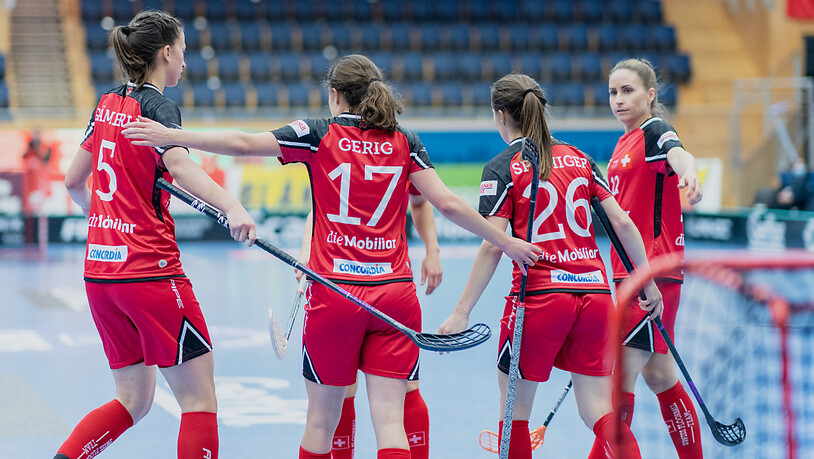 Gleich zwölfmal konnten die Schweizerinnen im Viertelfinal gegen die Slowakei jubeln