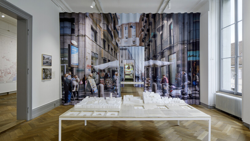Blick in die Ausstellung im Schweizerischen Architekturmuseum.