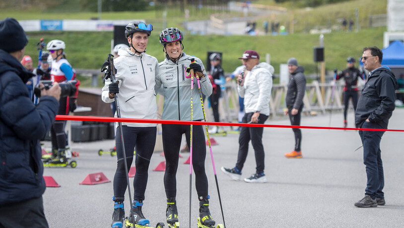 Aushängeschilder: Die Weltcupstarter Valerio Grond und Anja Weber sind an der offiziellen Eröffnung auch mit dabei.