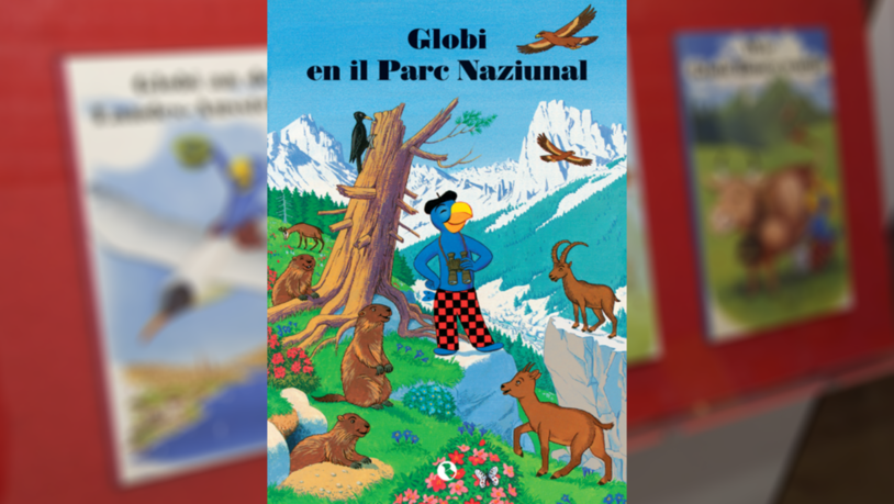 «Globi en il Parc Naziunal» ist das erste und bis heute das einzige Globi-Buch auf Rätoromanisch.