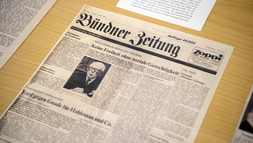 Die «Bündner Zeitung» kurz vor dem Namenswechsel zur Südostschweiz.