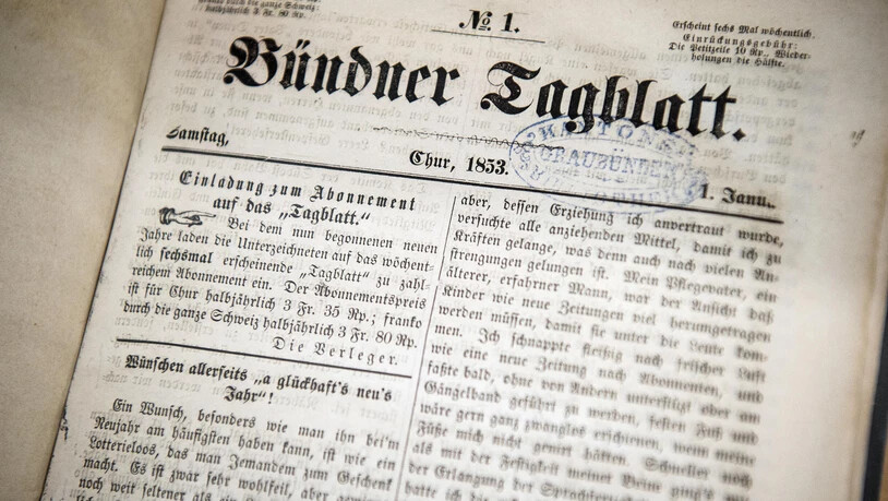 Die grosse Konstante: Das Bündner Tagblatt erscheint seit 1853.