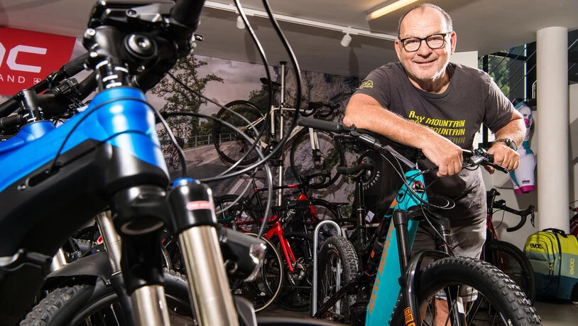 E-Bike Boom: Stefan Brenn von Steffi Velosport in Chur.