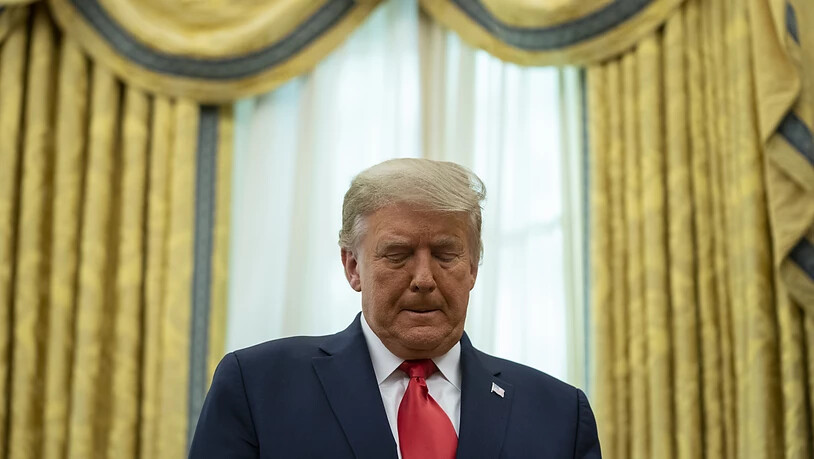 US-Präsident Donald Trump zeigt sich über  Justizminister William Barr enttäuscht. Foto: Evan Vucci/AP/dpa