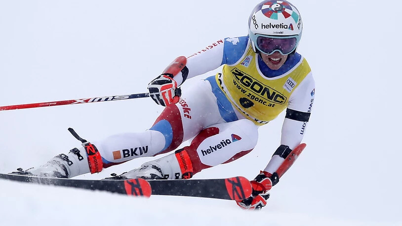 Michelle Gisin war auch im Riesenslalom in Courchevel - wie zwei Monate zuvor in Sölden - die beste Fahrerin von Swiss-Ski