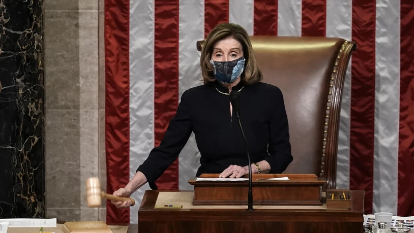 dpatopbilder - Nancy Pelosi, Sprecherin des Repräsentantenhauses. Foto: J. Scott Applewhite/AP/dpa