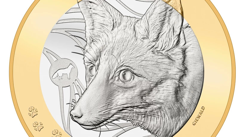 Mit der Bimetallmünze zum Fuchs schliesst die Eidgenössische Münzstätte die dreiteilige Serie zu den Schweizer Waldtieren ab.