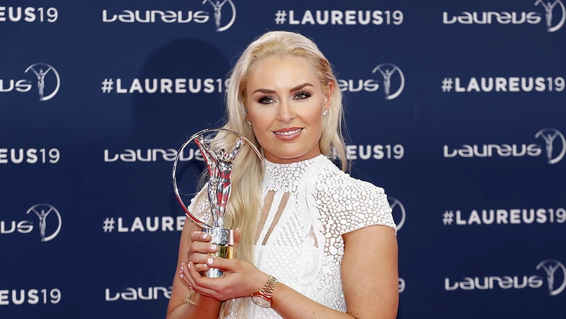Auch in der Karriere neben den Skipisten erfolgreich: Lindsey Vonn mit einer Auszeichnung an den Laureus Awards 2019