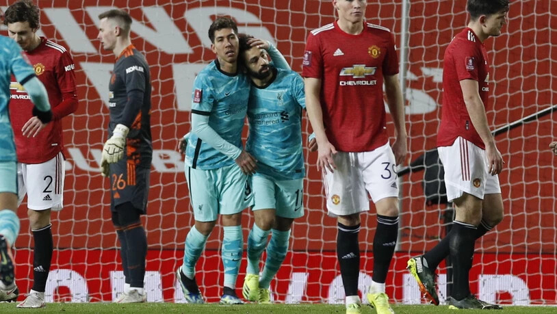 Immerhin traf Mohamed Salah (rechts in Blau) zweimal - ein Hoffnungsschimmer