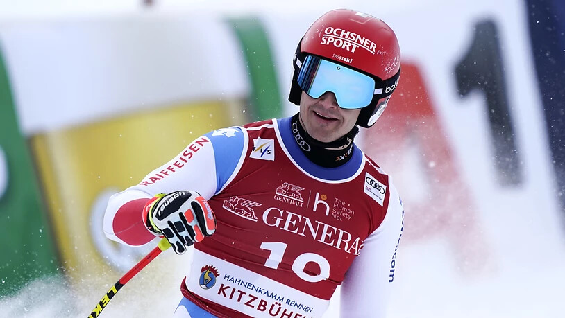 Loïc Meillard schaffte mit Rang 9 seine bisher beste Platzierung in einem Weltcup-Super-G