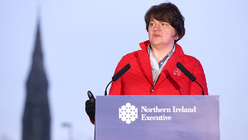 HANDOUT - Arlene Foster ist Regierungschefin von Nordirland. Foto: Kelvin Boyes/Press Eye/PA Wire/dpa - ACHTUNG: Nur zur redaktionellen Verwendung und nur mit vollständiger Nennung des vorstehenden Credits