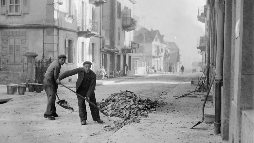 Schäden aufgrund eines Erdbebens gab es am 25. Januar 1946 in Sitten im Kanton Wallis. (Archivbild)