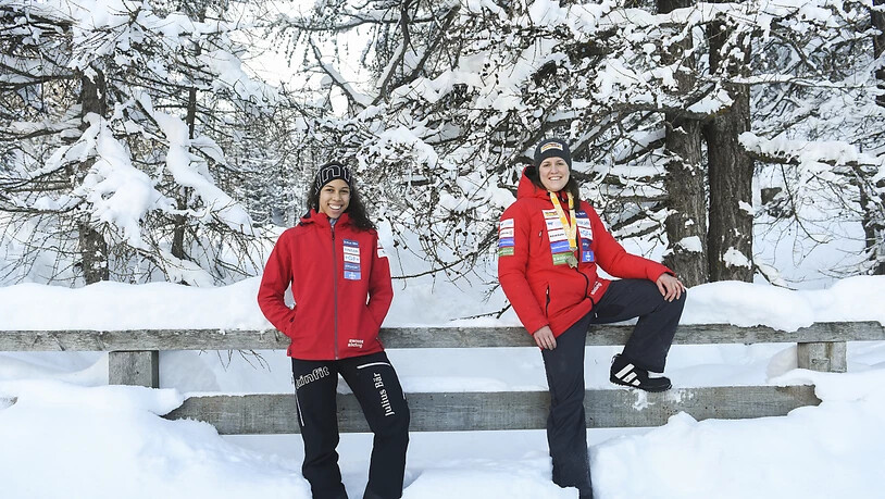 Konkurrenten und Teamkolleginnen: Melanie Hasler (li.) und Martina Fontanive wollen für zwei Schweizer Olympia-Startplätze sorgen