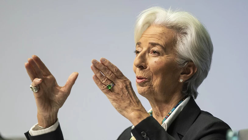 EZB-Chefin Christine Lagarde bleibt auf Kurs. (Archivbild)