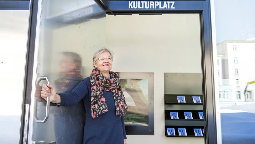 Ute Haferburg öffnet die Türen zum neuen Kulturplatz Davos. 