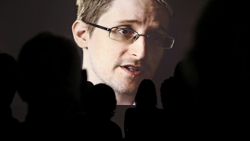 ARCHIV - Edward Snowden ist bei einer Pressevorführung der NDR-Dokumentation «Schlachtfeld Internet - Wenn das Netz zur Waffe wird» auf einer Video-Leinwand zu sehen. Der Whistleblower hat mit der Versteigerung eines digitalen Kunstwerks eine…