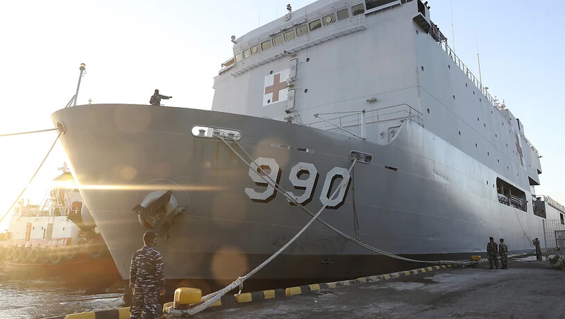 Die indonesische Marine sucht weiter nach dem vermissten U-Boot. Foto: Achmad Ibrahim/AP/dpa