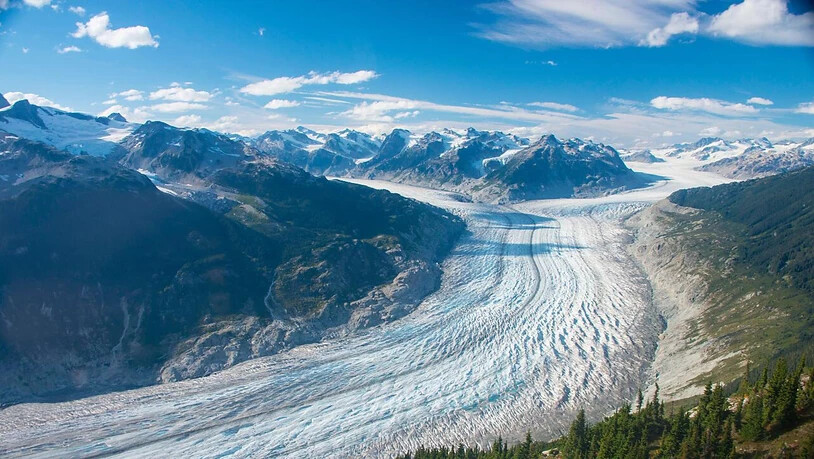 Im Laufe des 21. Jahrhunderts hat sich der globale Eisverlust der Gletscher beschleunigt, wie eine neue Studie zeigt. Im Bild: Der Klinaklini-Gletscher in Westkanada. (Handout Nature)