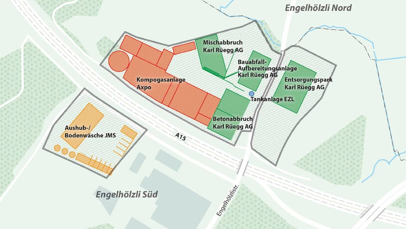 Geplante Situation: Grafik Stadt Rapperswil-Jona.