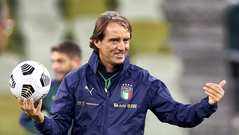 Strotzt vor Selbstvertrauen: Italiens Nationalcoach Roberto Mancini will mit seinem Team in den Final ins Wembley