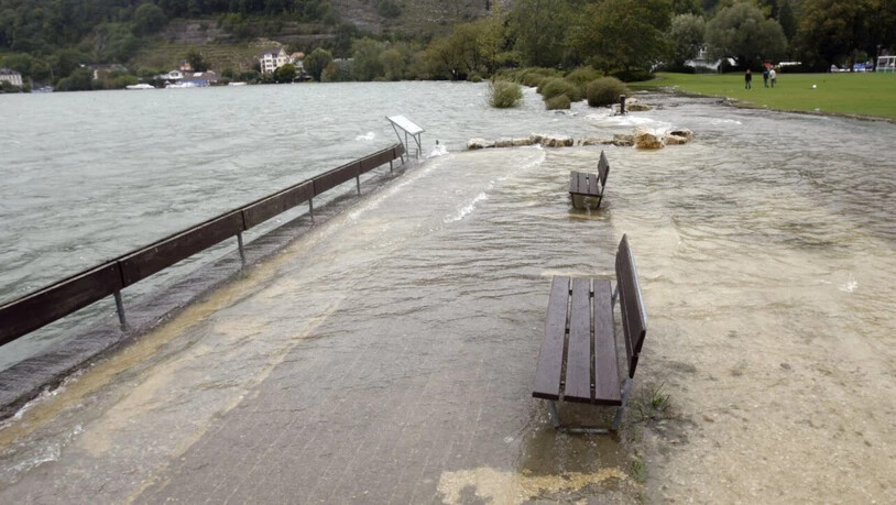 Das Ufer des Bielersees im August 2007: Solche Verhältnisse wie damals oder wie zwei Jahre zuvor könnten laut dem Kanton Bern auch dieses Jahr herrschen.