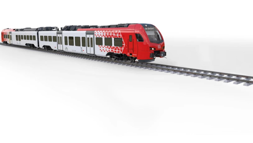 Der Zug des Typs "Flirt Akku" soll ab Ende 2025 die aktuell eingesetzten Dieselzüge auf verschiedenen Strecken in Deutschland ersetzen. (Bild: Stadler)