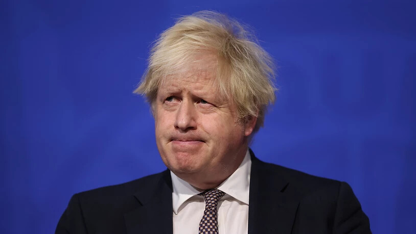 Boris Johnson, Premierminister von Großbritannien, spricht während einer Pressekonferenz. (Archivbild) Foto: Hollie Adams/Getty Images Pool/AP/dpa