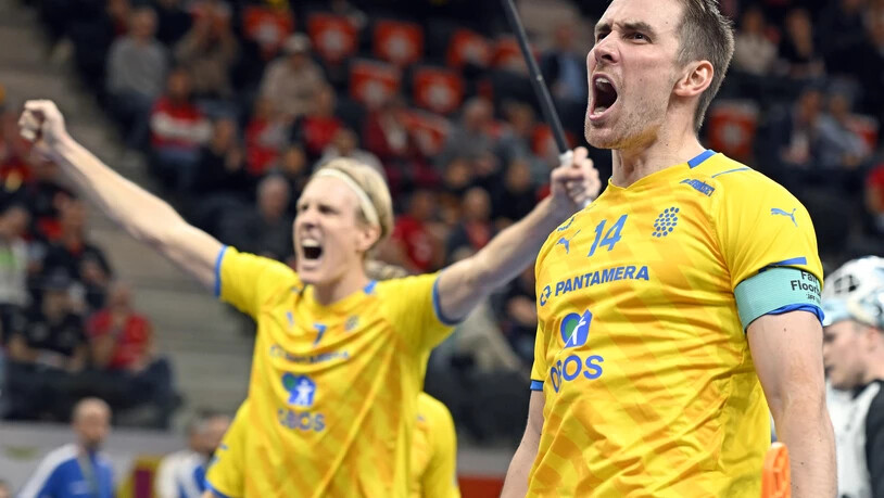 Schwedischer Jubel: Kim Nilsson (links) und Tobias Gustafsson freuen sich über den Finaleinzug.