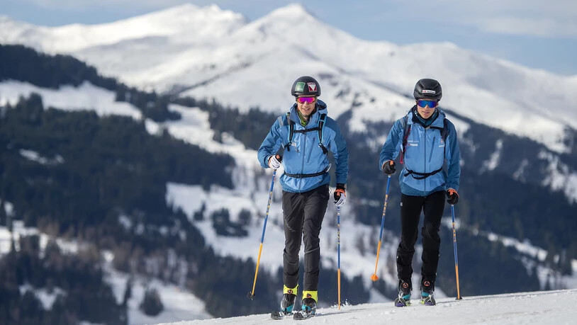 Die beiden Prättigauer Patrick Perreten und Arno Lietha (links) sind in ihrer Disziplin, dem Skitouring einsame Spitze.