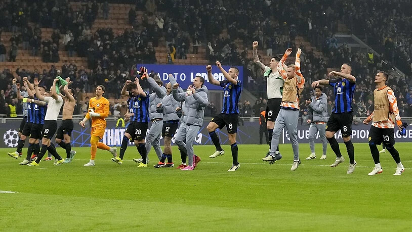 Inter Mailand feiert den 1:0-Heimsieg gegen Atlético Madrid