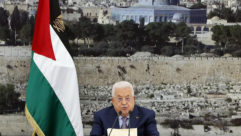 ARCHIV - Palästinenserpräsident Mahmud Abbas spricht letzten Dezember bei einem Treffen mit der palästinensischen Führung in Ramallah. Foto: Thaer Ganaim/Zuma Press/dpa