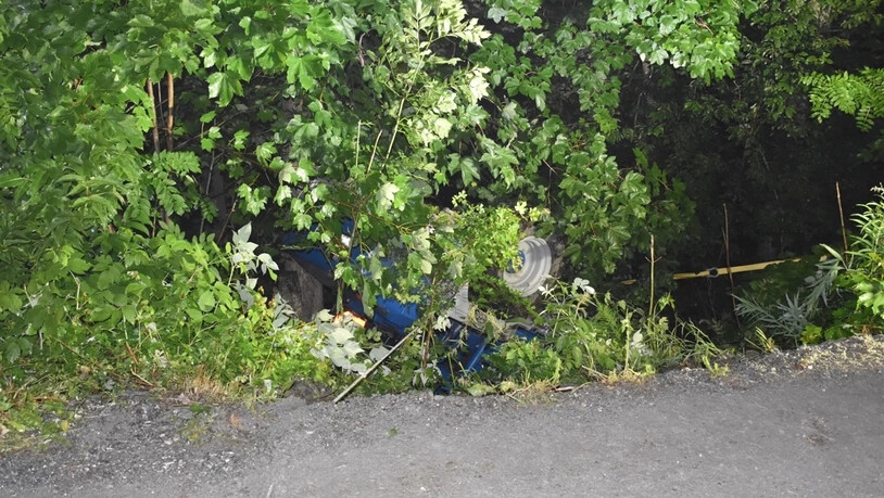 Der Verunfallte wurde zwischen Baum und Maschine eingeklemmt und tödlich verletzt.