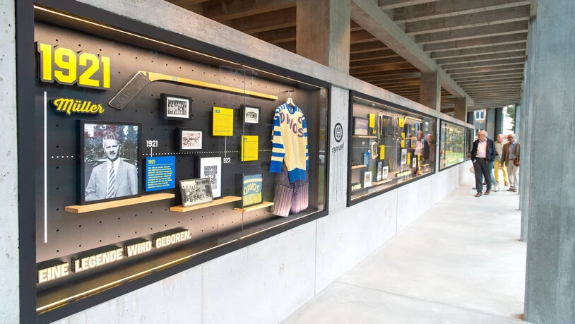 Das Stadion als Museum: Die HCD-Galerie dokumentiert die Geschichte des Klubs. 