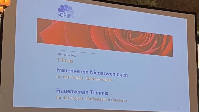 Erster Preis: Der Frauenverein Trimmis wurde an der diesjährigen Generalversammlung des Dachverbandes Schweizerischer Gemeinnütziger Frauen ausgezeichnet.