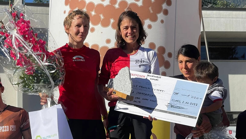 Zweiter Platz: Nina Zoller (links) teilt das Podest mit Siegerin Paola Stampanoni.