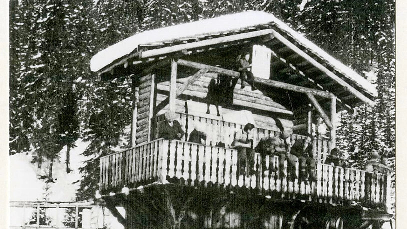 Das Schiedsrichterhaus der alten Schanze 1926. 