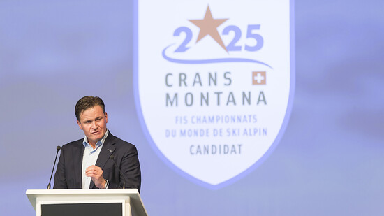 Swiss-Ski-Präsident Urs Lehmann warb im Oktober 2020 für die alpine WM 2025 in Crans-Montana - nun erfolgt der zweite Anlauf der Walliser für 2027