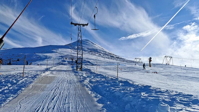Der «Trainer» am Rinerhorn ist einer der ältesten noch bestehenden Skilifte in Davos und soll 2024 durch einen Tellerlift ersetzt werden.  