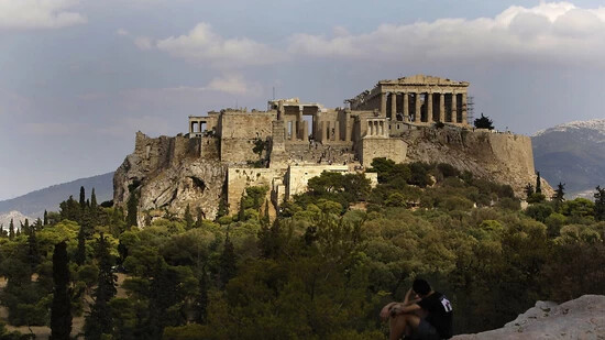 Blick auf die antike Stadtfestung Akropolis in Athen. (Archivbild)