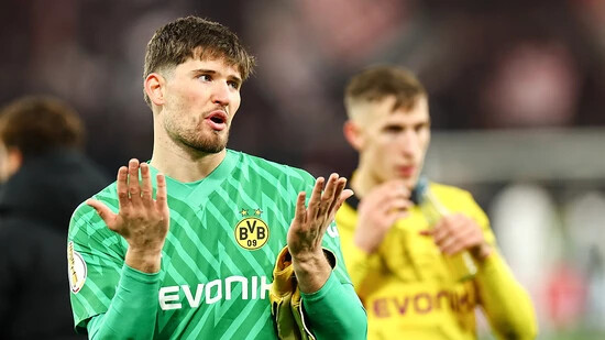Keine einfache Saison mit Dortmund, aber konstant starke Leistungen: Goalie Gregor Kobel