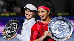 Zusammen mit Martina Hingis holte Sania Mirza (rechts) 14 Titel auf der WTA-Tour - hier in St. Petersburg 2016