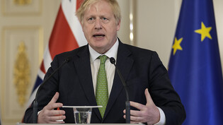 ARCHIV - Boris Johnson, Premierminister von Großbritannien, spricht während einer gemeinsamen Pressekonferenz. Foto: Frank Augstein/AP Pool/dpa
