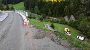 Steiler Abhang: Das Auto stürzte rund 50 Meter über Wiesland und eine Feldstrasse.