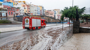 Die Regierung der Kanarischen Inseln hat darum gebeten, an diesem Wochenende auf Reisen zu verzichten, da Regen, Wind und Sturm durch den Tropensturm «Hermine» südlich der Inseln vorhergesagt werden. Foto: Europa Press/EUROPA PRESS/dpa