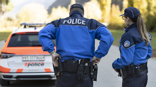 Die grossangelegte Polizeiaktion wurde von der Walliser Kantonspolizei geleitet. (Archivbild)